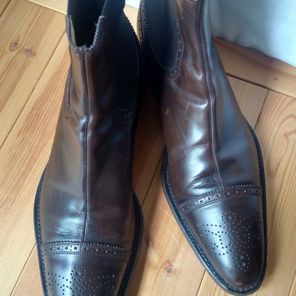 Men's Dolce & Gabbana Wingtip Ankle Boots Brown - Picture 3 of 8